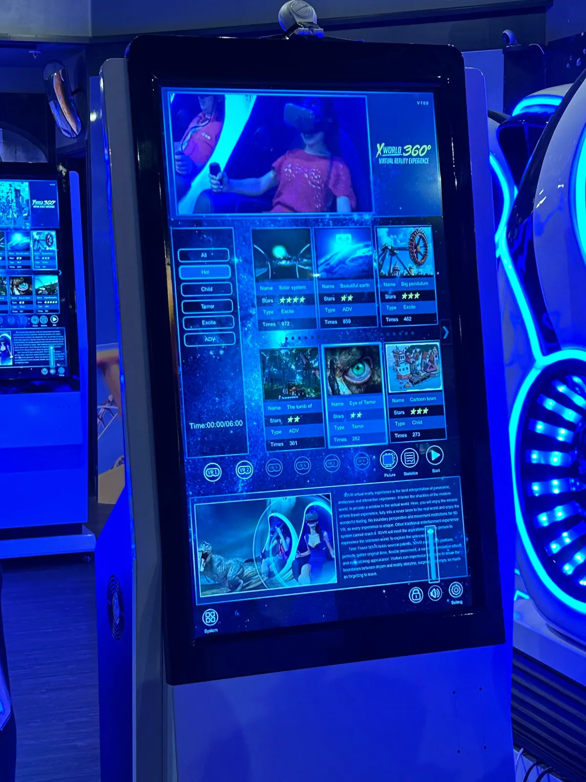 X World 360 VR motion ride