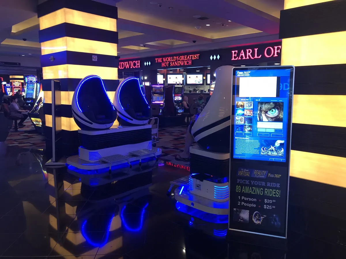 X World 360 motion simulator at Miracle Mile